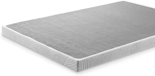 Miniatura 9 de Zinus Muelle de bloqueo rápido de 4 pulgadas de perfil bajo/Base de colchón/Estructura de acero resistente/Fácil armado, Acero, Blanco