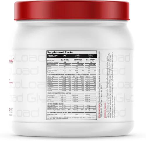 Miniatura 2 de Metabolic Nutrition, Glycoload, 100% micronizado cíclico racimo dextrina carbohidrato en polvo, glucógeno muscular carga de carbohidratos, Limonada