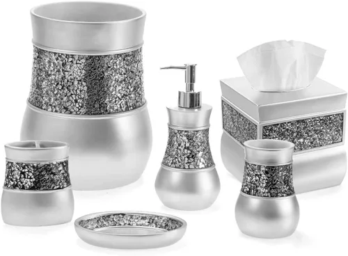Miniatura 18 de Creative Scents juego de accesorios de lujo para baño, 4 piezas