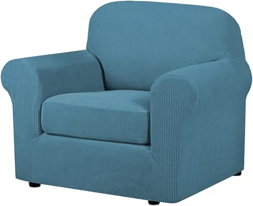 Miniatura 99 de H.VERSAILTEX - 3 fundas de sofá elásticas para 2 cojines de sofá. Fundas para muebles de sala de estar (funda base más 2 fundas de cojín de asiento)
