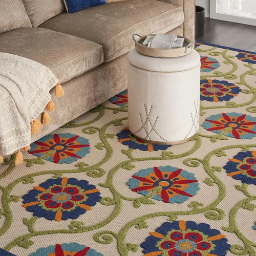 Miniatura 22 de Nourison Home Aloha - Alfombra de 2 pies 3 pulgadas x 8 pies, fácil de limpiar, no se desprende, para dormitorio, sala de estar, comedor y cocina