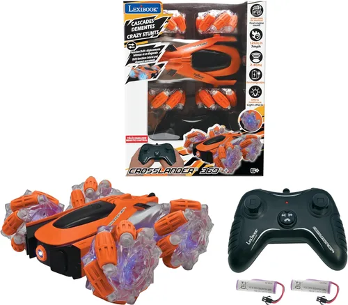 Miniatura 14 de LEXiBOOK, Crosslander® Racing, auto de carreras de control remoto, Fórmula 1, hasta 10 km/h, efectos de luz y sonido, chorro de humo, control remoto