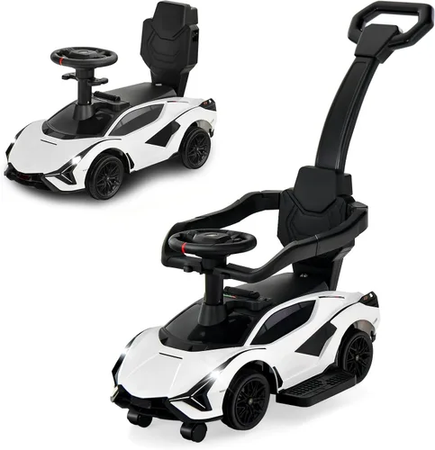 Miniatura 14 de OLAKIDS Lamborghini SIAN - Automóvil de empuje 3 en 1, con licencia para bebé, con mango de control parental, ruedas universales, juguete para Azul