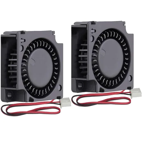 GDSTIME Paquete de 2 mini ventilador de enfriamiento sin escobillas de 1.181 in x 1.181 in x 0.394 in 12 V con rodamiento de bolas dual
