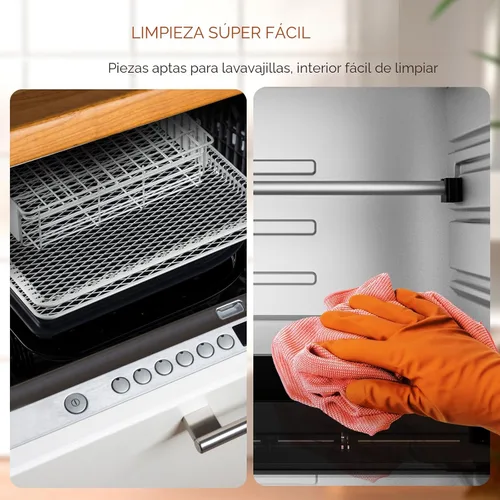Miniatura 8 de Nuwave Brio - Horno freidora de aire rotisserie 10 en 1 de 15.5 cuartos de galón, tamaño familiar XL, freír con aire uniforme y crujiente