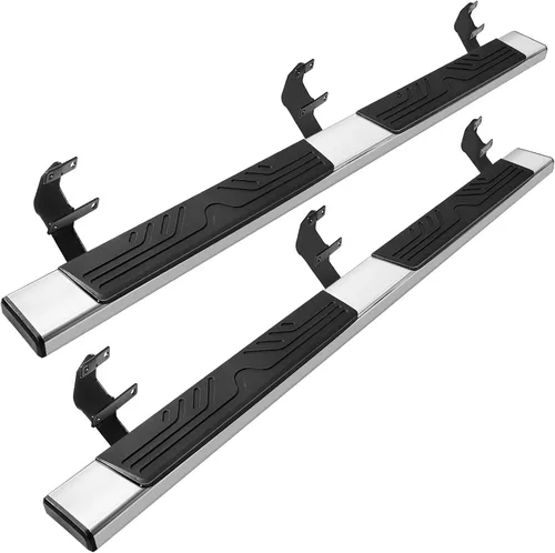 Miniatura 10 de PZ - Estribos de 6" para Ford F-150 SuperCrew Cab de 4 puertas modelos 2015-2026 y Ford F250 F350 Super Duty Crew Cab modelos 2017-2026, barras