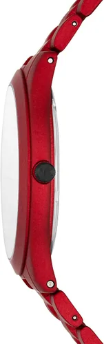 Miniatura 2 de Reloj Michael Kors Slim Runway de acero inoxidable MK8712 - Pista delgada talla única Esfera rojanegra