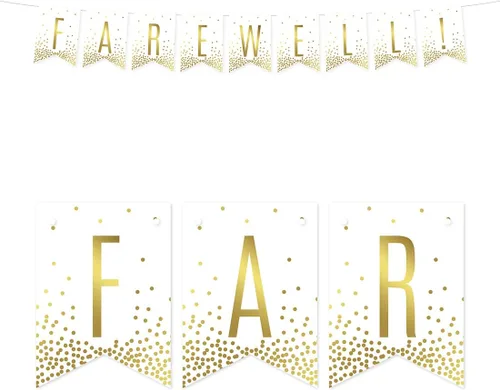 Miniatura 19 de Andaz Press Decoraciones divertidas de pancarta con diseño de confeti dorado metálico sobre blanco para fiestas de jubilación, la aventura comienza