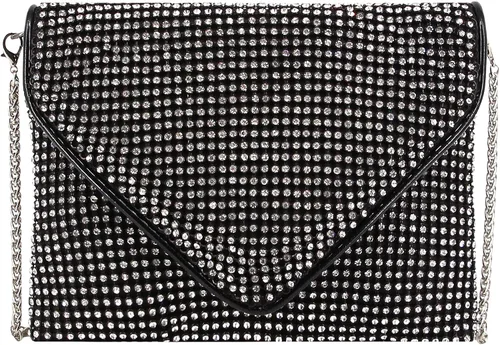 Naimo Bolso cruzado con diamantes de imitación de cristal brillante, bolso de mano de noche de diamante, bolso para teléfono celular para fiesta de