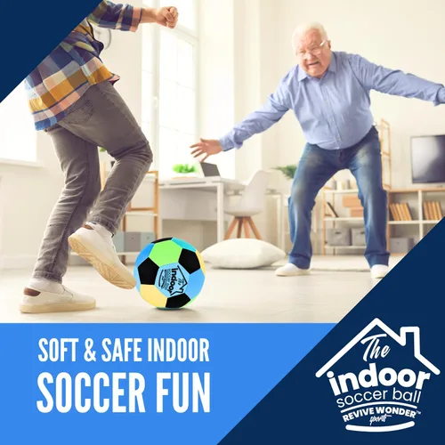 Miniatura 6 de La Pelota Interior — Pelota de Fútbol de Espuma Suave Acolchada Tamaño 4 para Niños (Edad 3+) — Pelota de Casa Esencial o Regalo de Fútbol
