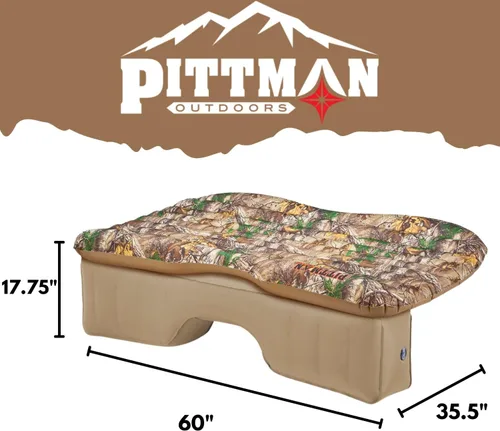 Miniatura 3 de Colchón inflable AirBedz PPI CMO_TRKMAT para asiento trasero para SUV y camiones de tamaño completo, con estampado camuflado, 1 unidad Camo Print