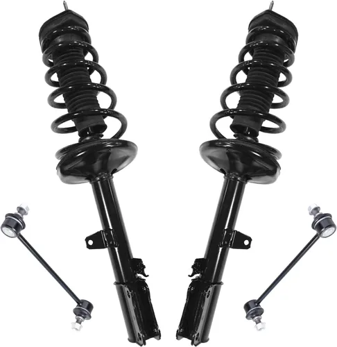Miniatura 67 de Detroit Axle - Kit de puntales delanteros 2WD para Ford F-150 2005-2008 Lincoln Mark LT 2005-2008, 2 puntales con muelle helicoidal, 2 enlaces