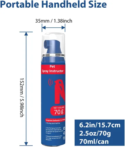 Miniatura 8 de Gutes Leben Spray corrector para perros, 2.4 fl oz, entrenador de perro para detiene ladridos, saltos, ayuda a detener el comportamiento innecesario