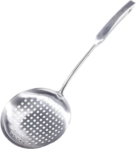 Newness Cuchara Ranurada, [A Prueba de Óxido, Formación Integral, Duradera] Espumadera Ancha de Acero Inoxidable 304 con Mango Ergonómico de Vacío,