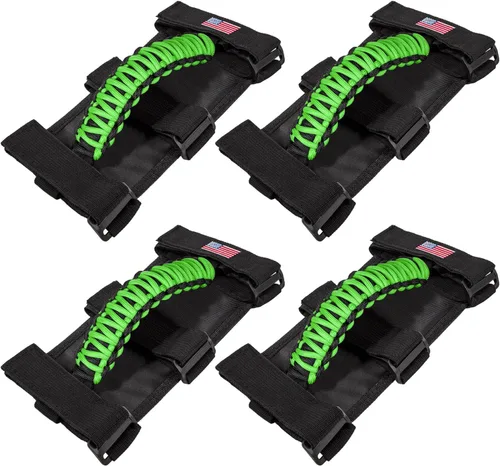 4 x Asas de Agarre de Barra de Enrollado para Jeep Wrangler JK JKU JL JLU TJ YJ Sport Sahara Freedom Rubicon Unlimited Gladiator JT 1955-2023 UTV