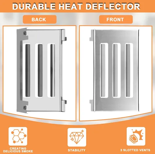 Miniatura 5 de 67060 Deflector de calor para Weber GS4 Spirit II 300 y 200 SER Spirit II E210 E220 E310, S210/220, S310/320, repuesto para Weber Spirit 2 piezas
