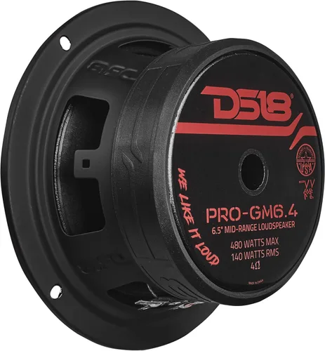 Miniatura 6 de DS18 PRO-GM6.4PK Paquete completo medio y alto, incluye 2 altavoces de rango medio de 6 pulgadas y 2 tweeter de aluminio Super Bullet de 1 pulgada