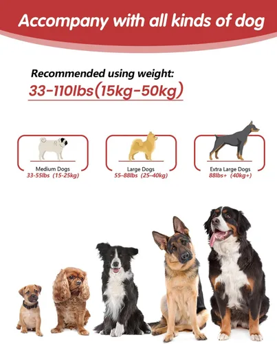 Miniatura 6 de Correa de perro manos libres, correa cruzada para perro, cinturón de cintura de 5.3 a 7.8 pies con cinturón de seguridad para automóvil