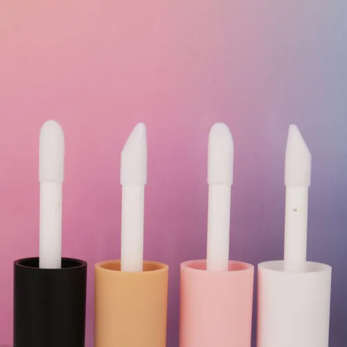 Miniatura 4 de COSIDEA 15 tubos vacíos de PETG grandes doe foot Wand Lip Gloss Tubes de 0.3 fl oz 0.33 oz tubo de brillo de labios nude con aplicador de cepillo