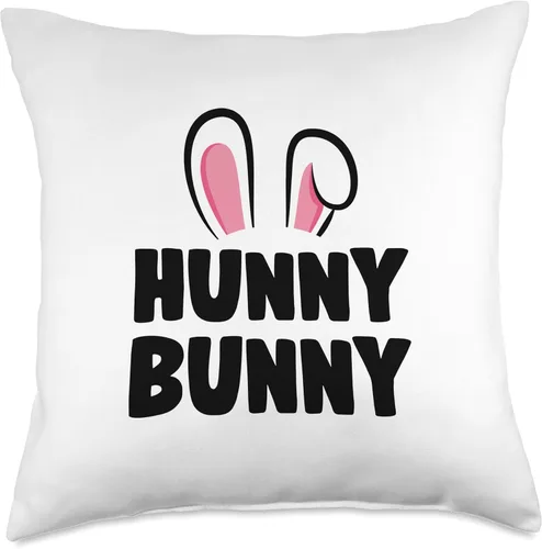 Miniatura 4 de Easter bunny costume gifts Hunny Bunny - Almohada de 16 x 16 pulgadas, multicolor