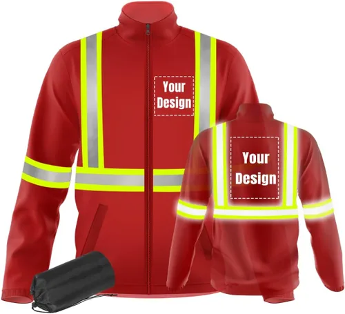 Miniatura 23 de Chaquetas de seguridad ligeras y finas de trabajo reflectantes de alta visibilidad para requisitos particulares su logotipo