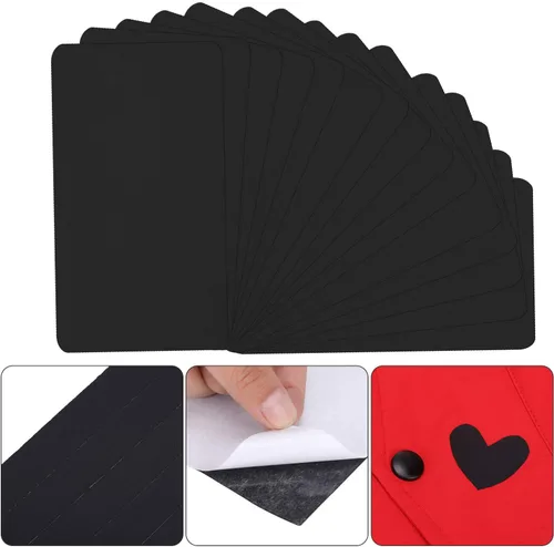 Miniatura 4 de WILLBOND 8 parches de reparación de nailon autoadhesivos de tela de nailon, parches de reparación impermeables para ropa, chaqueta, tienda