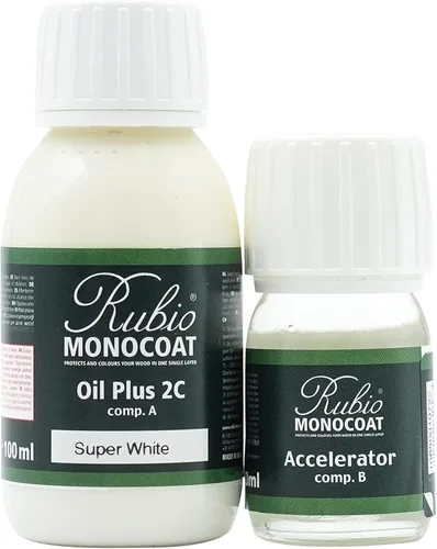 Miniatura 210 de Rubio Monocoat Tinte y acabado para madera de 650 pies cuadrados - Niebla Oil Plus 2C Aceite de linaza de secado rápido, ecológico