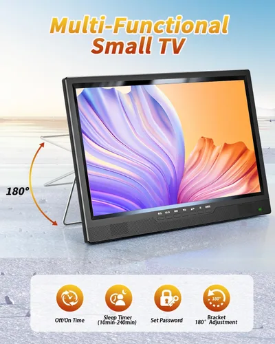 Miniatura 5 de NORTHING Televisor portátil de 19 pulgadas para interiores y exteriores, TV portátil Full HD 1080P para campamento, 8000 mAH, TV con alimentación