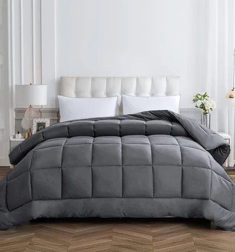 Miniatura 10 de Cozynight - Edredón tamaño California king, acolchado alternativo, inserto de plumón con pestañas en las esquinas, transpirable, reversible