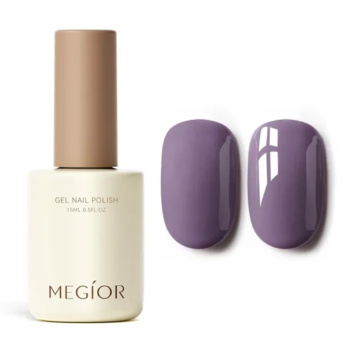 Miniatura 113 de MEGIOR Esmalte de uñas de gel blanco de 0.5 fl oz, color blanco antiguo, secado con luz UV, esmalte de gel francés, arte de uñas, salón de manicura