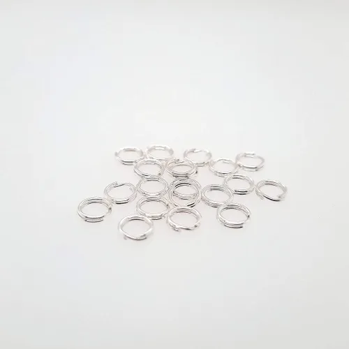 Miniatura 8 de 20 piezas de anillo redondo dividido de plata de ley de 0.138 in para abalorios y búsqueda de joyas por CRAFT WIRE