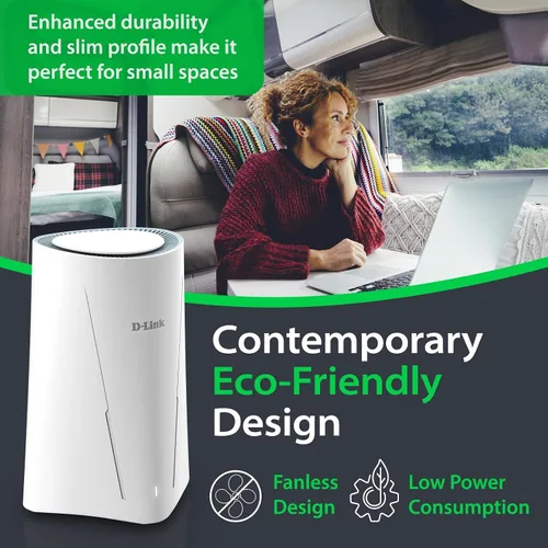 Miniatura 8 de Router WiFi 6 G530 5G NR AX3000 con ranura para tarjeta SIM, puerta de enlace celular, antenas optimizadas de alta ganancia, failover dual WAN