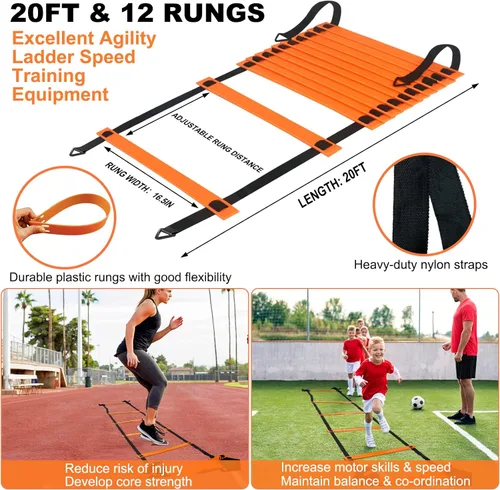 Miniatura 6 de Porterías de fútbol para niños para el patio trasero, juego de 2 porterías de fútbol de 6 x 4 pies para niños con red de fútbol, 10 conos de fútbol