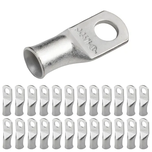 Miniatura 131 de SELTERM 5 piezas terminales de cable de cobre estañado 1/0 AWG perno de 1/2", extremos de cable de batería, terminales de anillo, conectores