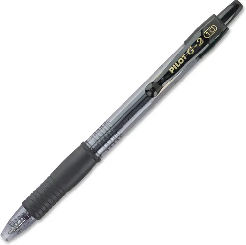 Miniatura 4 de PILOT G2 Bolígrafos de gel de alta calidad, con punta gruesa y retráctil, recargables, de tinta negra, paquete de 12 unidades (31256)