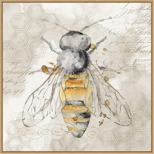 Miniatura 10 de Amanti Art Lienzo enmarcado para pared, 16 x 16 pulgadas, abeja reina II por Eva Watts, lienzo enmarcado para pared, obras de arte de animales