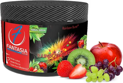 Miniatura 18 de Fantasia Cachimba sin nicotina, sabor a cachimba shisha, lata de 8.82 oz, sin tabaco, sin nicotina, neblina púrpura (uva real)