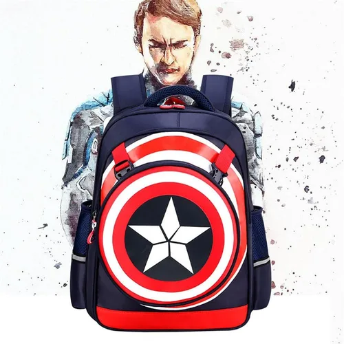 Miniatura 7 de Mochila para niños Mochila escolar Comic impermeable libro bolsa de viaje para niños, marino, Viajar