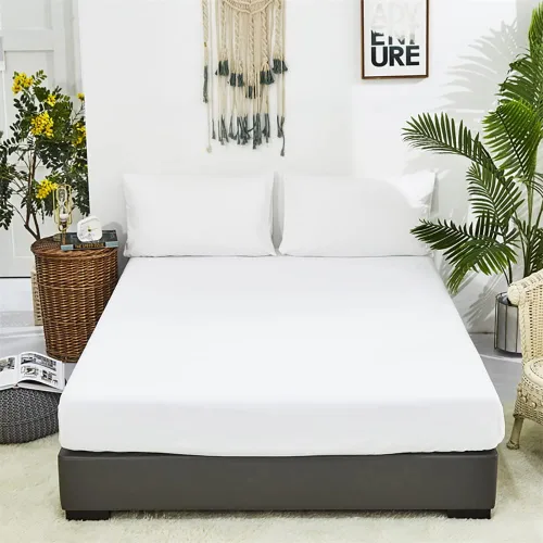 Miniatura 23 de KAREVER Juego de sábanas de mármol negro, juego de ropa de cama de 4 piezas con diseño geométrico de mármol, 1 sábana bajera, 1 sábana encimera