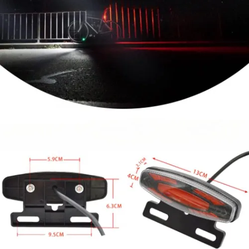 Miniatura 4 de TEQIN Ebike - Juego de luces delanteras y traseras, 24 V a 48 V, luces de advertencia delanteras y traseras, focos LED nocturnos, piezas
