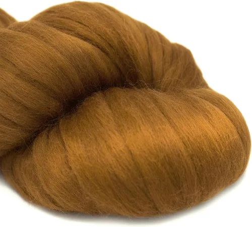 Miniatura 3 de APRENDE a GIRAR - Kit de Spinning para Principiantes con Husillo de Caída y Lápiz Merino Roving. Elige tu color y haz hilo! Color: Gamuza