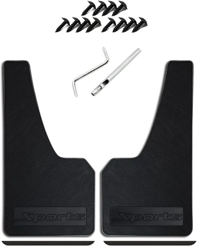 Miniatura 8 de 4 unidades de guardabarros de tamaño mini universal para automóvil, protector contra salpicaduras, apto para sedán, hatchbacks, protector de lodo