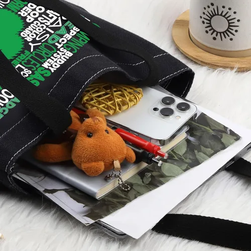 Miniatura 5 de LEVLO Bolsa de lona Scout, regalo para mamá y líder, bolsa de hombro para mercancía de viaje de exploración, Scout Bt, Mediana, Bolso tote