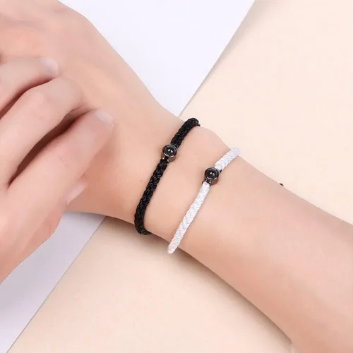 Miniatura 3 de ggtg Pulseras personalizadas con imagen en el interior Pulseras de proyección personalizadas con fotos Pulsera Regalos conmemorativos con foto