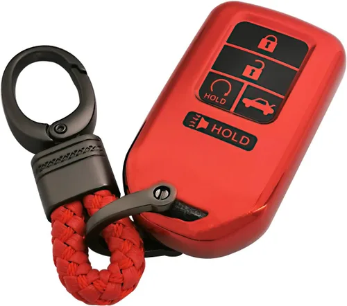 Miniatura 7 de Funda de llave completa con revestimiento suave TPU para 2017 2018 2019 2020 2021 2022 Honda Accord Civic CR-V CRV Pilot EX EX-L Touring Premium