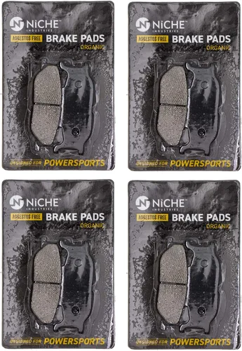 Miniatura 7 de NICHE Juego Pastillas de Freno para Yamaha V Star 650 950 SR400 Royal Road Star Virago 535 Delanteras Orgánicas