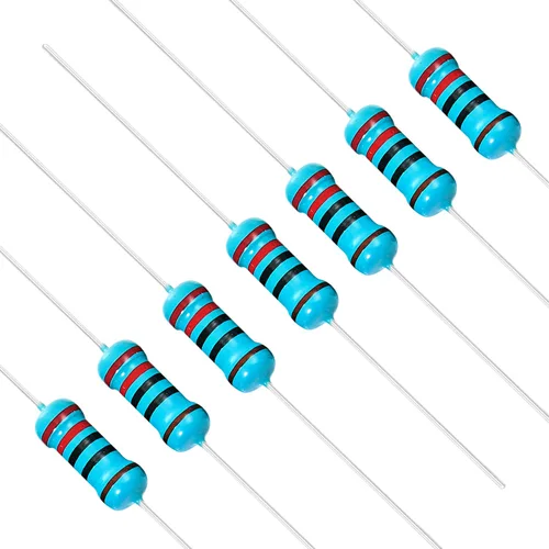Miniatura 28 de Chanzon 50 piezas 1 W 10 Ω ohm Resistencia de película metálica fija de tolerancia 0.01 ±1% 10R MF Resistencias de agujero pasante con limitación