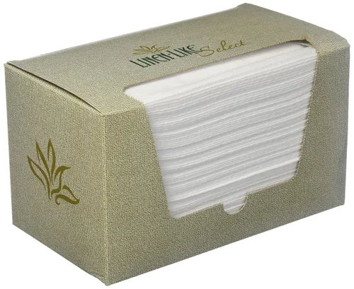 Hoffmaster 856460 Toalla de invitados tipo lino, 1/6 pliegue, 17 pulgadas de largo x 12 pulgadas de ancho, color blanco (caja de 500)