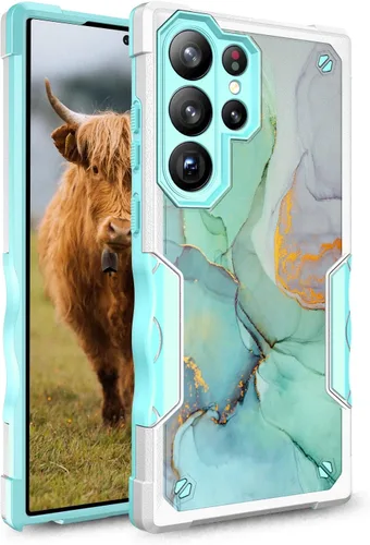 Miniatura 9 de Compatible con Samsung Galaxy S23, funda híbrida de doble capa con diseño gráfico resistente para Samsung Galaxy S23 (atrapasueños)