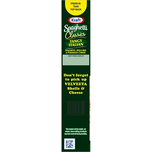 Miniatura 9 de Kraft Spaghetti Classics - Mezcla de comida de espaguetis italianos picantes, especias y queso parmesano, caja de 8 onzas